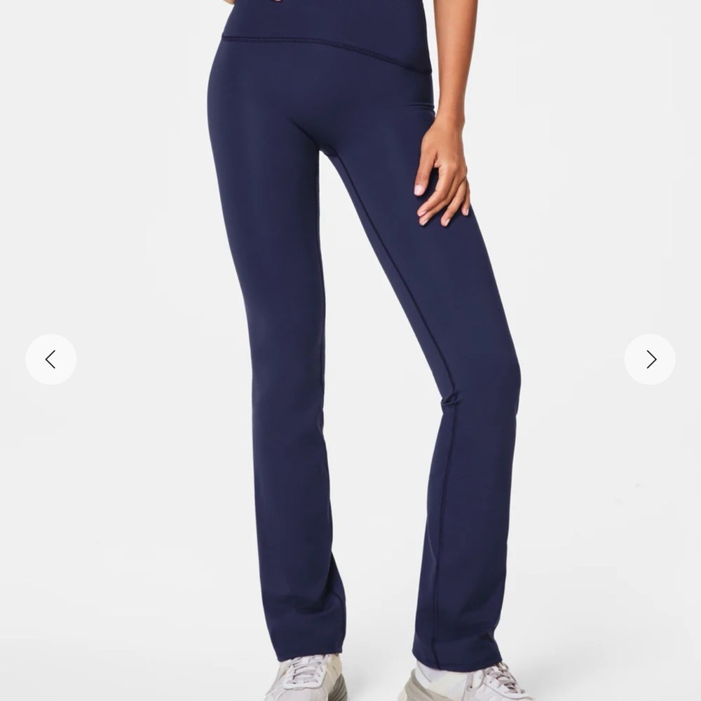 Spanx Booty Boost Flare Leggings Women's Navy Blue